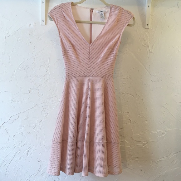Blush Pink Eyelet Dress - Picture 1 of 3